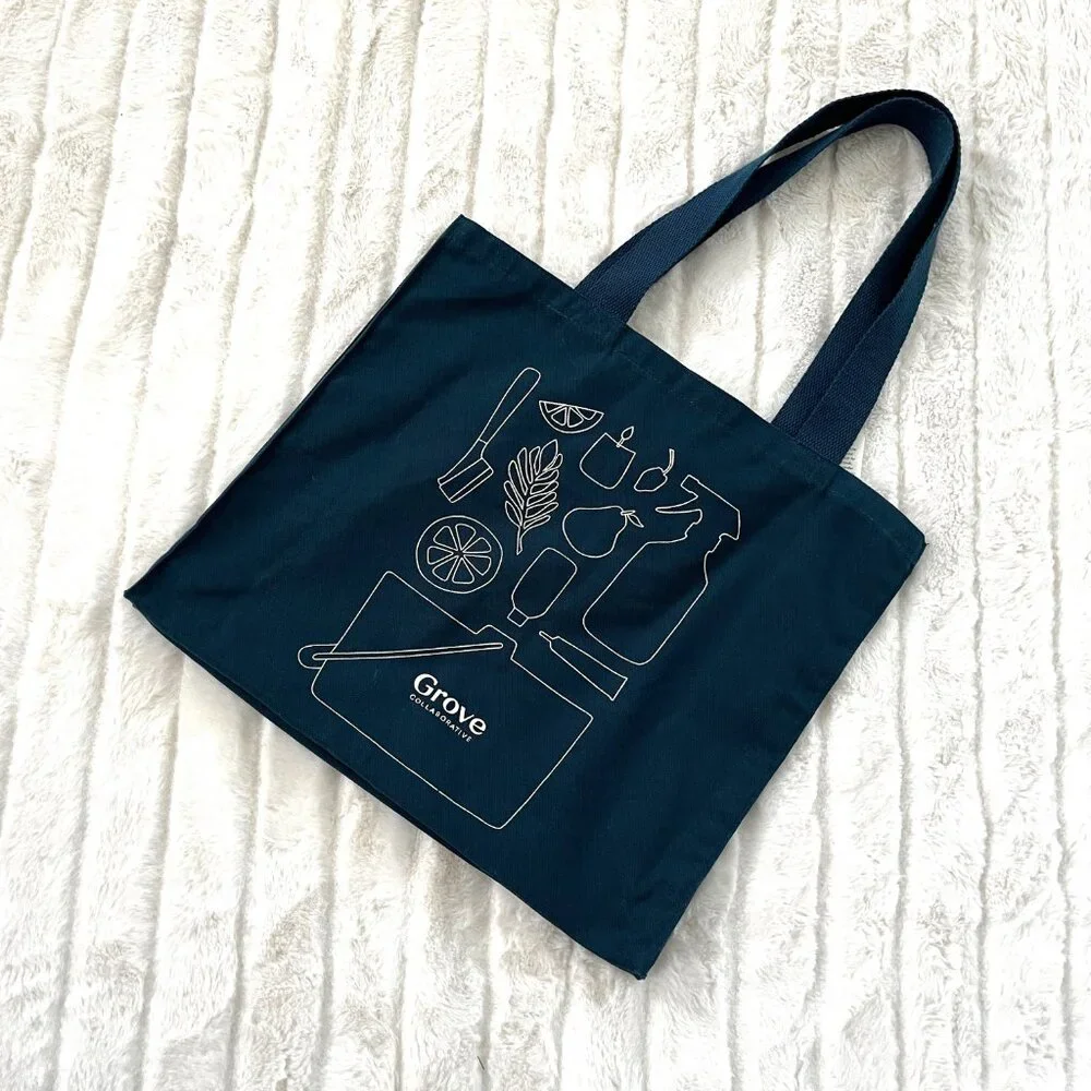 NWT Grove Collaborative Cotton Market Tote Bag (Green)